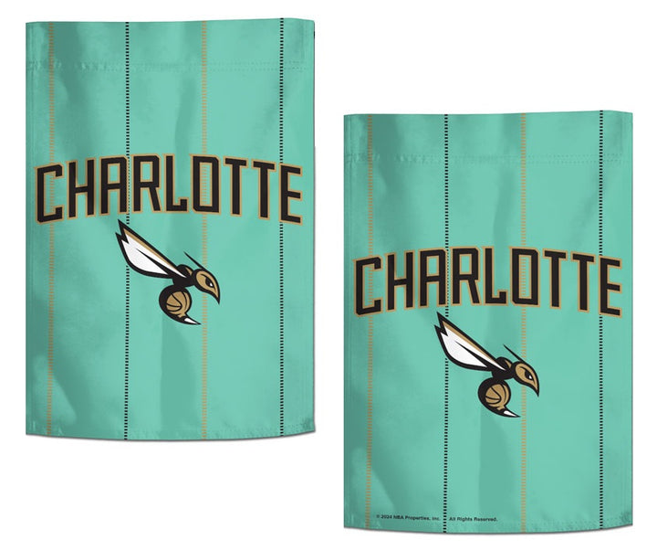 Charlotte Hornets City Garden Flag 2 Sided heartlandflags