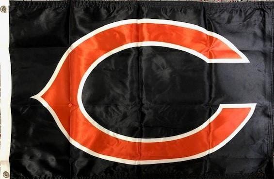 Chicago Bears Flag 2 Sided Black 2x3 3x5 heartlandflags