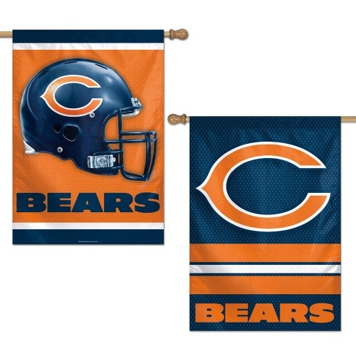 Chicago Bears Flag 2 Sided Vertical Banner heartlandflags