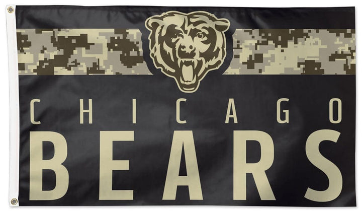 Chicago Bears Flag 3x5 Digi Camo Military heartlandflags