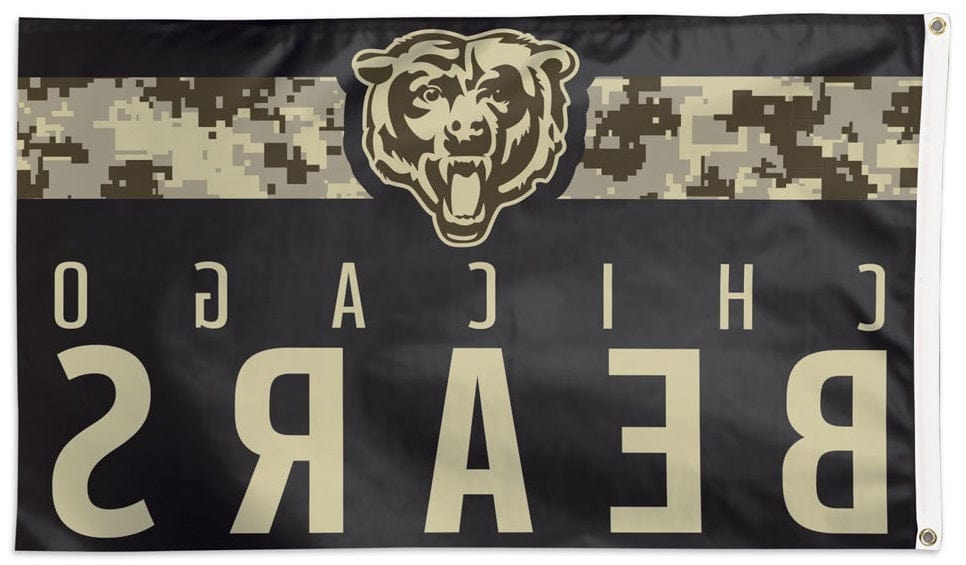 Chicago Bears Flag 3x5 Digi Camo Military heartlandflags