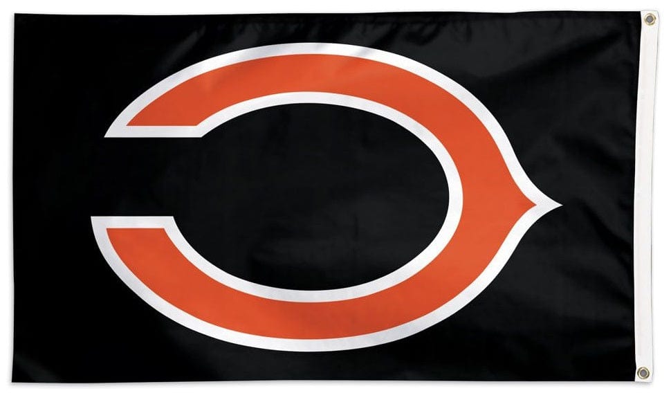 Chicago Bears Flag 3x5 Logo Black heartlandflags