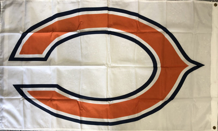 Chicago Bears Flag 3x5 Logo White heartlandflags