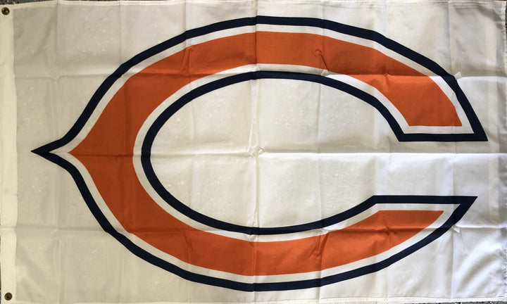 Chicago Bears Flag 3x5 Logo White heartlandflags