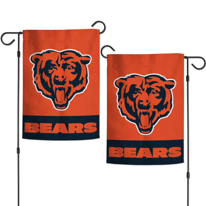 Chicago Bears Garden Flag 2 Sided Embroidered heartlandflags