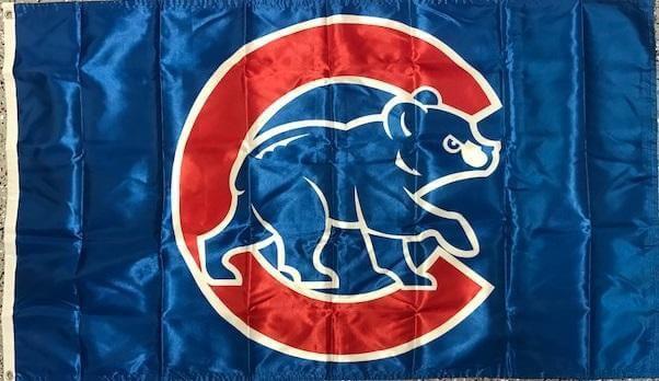 Chicago Cubs Flag 2 Sided 3x5 Walking Cub Logo heartlandflags