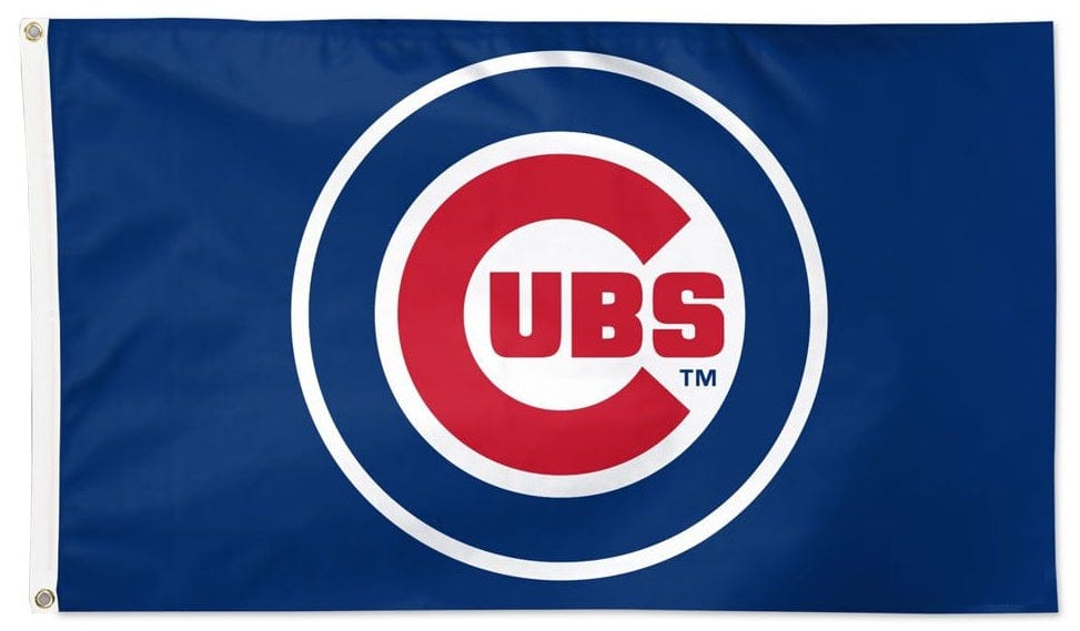 Chicago Cubs Flag 3x5 Bullseye Logo 2 Sided heartlandflags