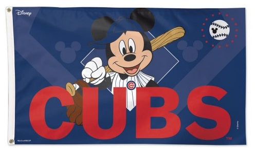 Chicago Cubs Flag 3x5 Disney Mickey Mouse heartlandflags