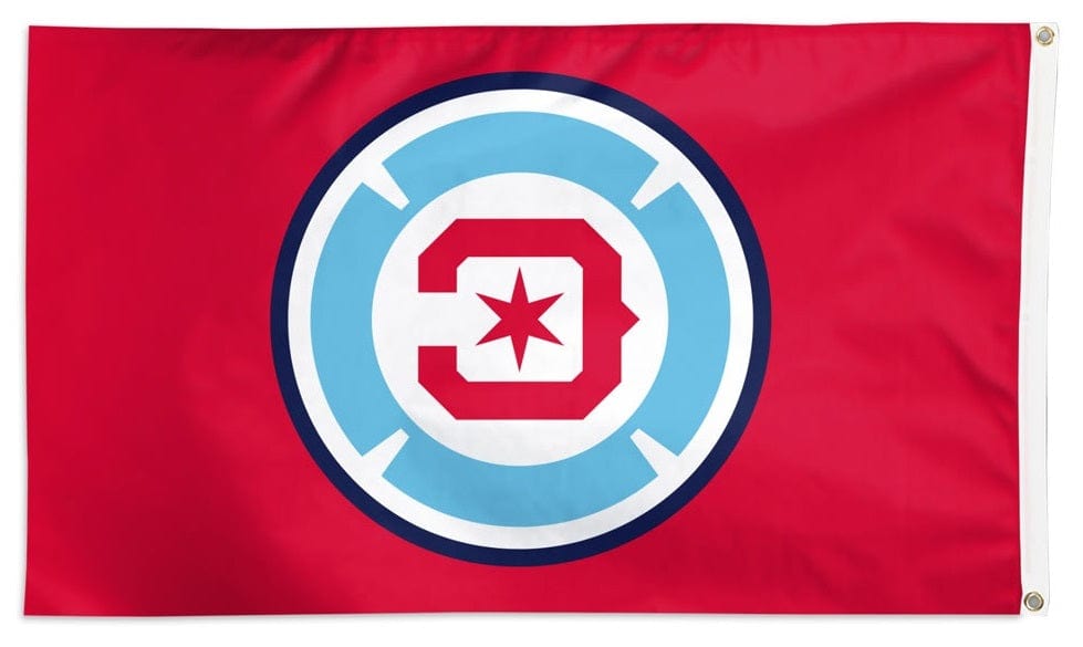 Chicago Fire Flag 3x5 Logo Soccer heartlandflags