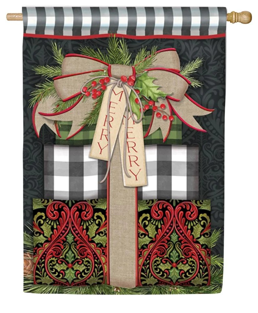 Christmas Pretty Presents Banner heartlandflags