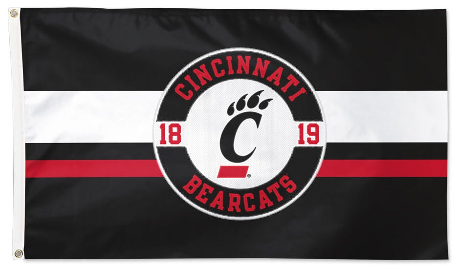 Cincinnati Bearcats Applique Flag 2 Sided heartlandflags