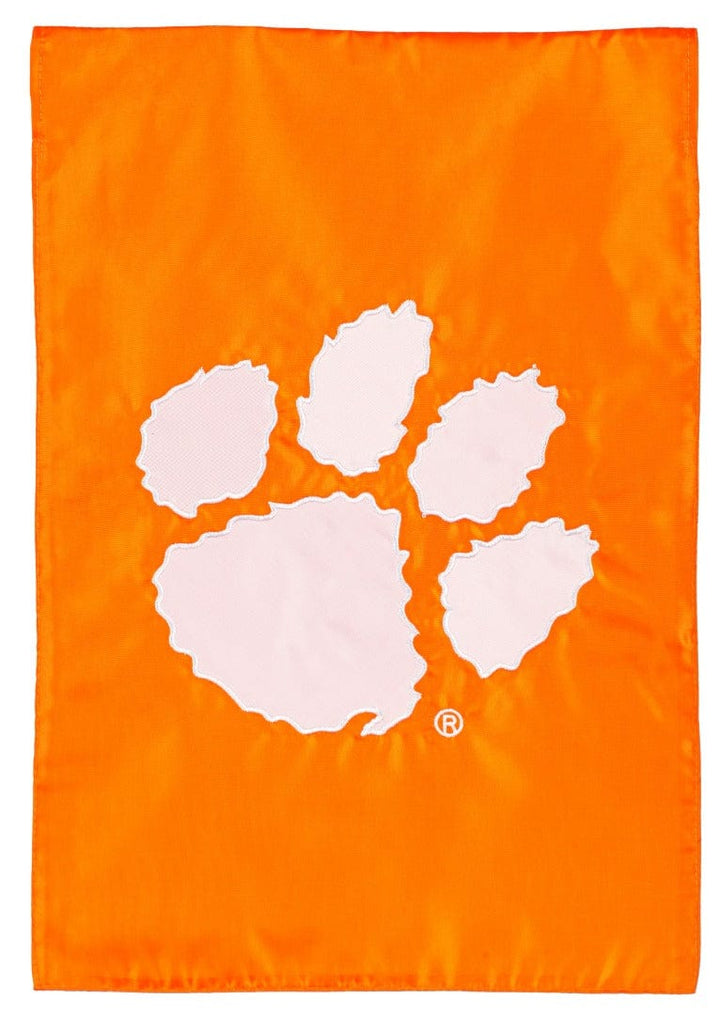 Clemson Tigers Garden Flag 2 Sided Applique Logo heartlandflags