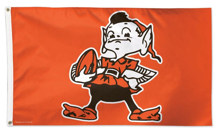 Cleveland Browns Flag 3x5 Elf Vintage Logo heartlandflags