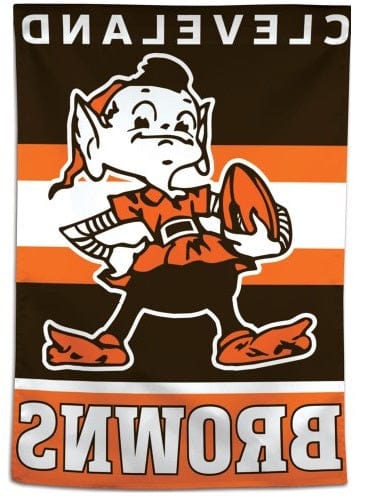 Cleveland Browns House Flag Retro Logo heartlandflags