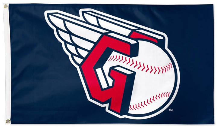 Cleveland Guardians Flag 3x5 Logo Blue heartlandflags