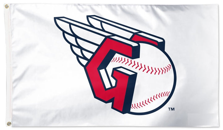 Cleveland Guardians Flag 3x5 Logo White heartlandflags