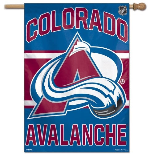 Colorado Avalanche House Flag Vertical Banner heartlandflags