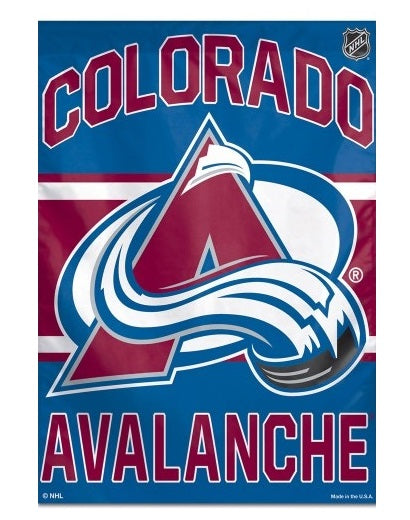 Colorado Avalanche House Flag Vertical Banner heartlandflags