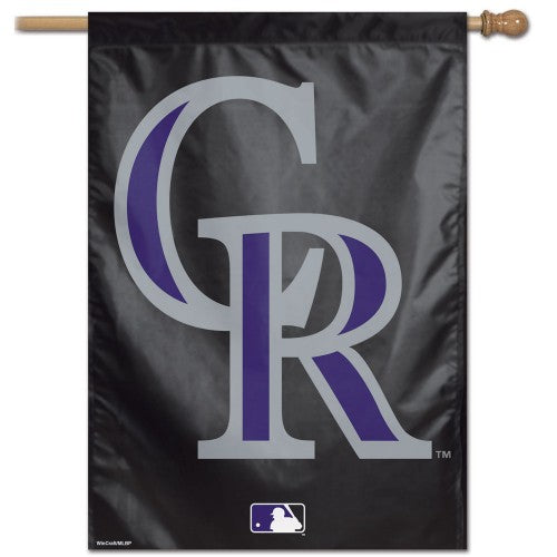 Colorado Rockies Banner CR Logo MLB House Flag heartlandflags