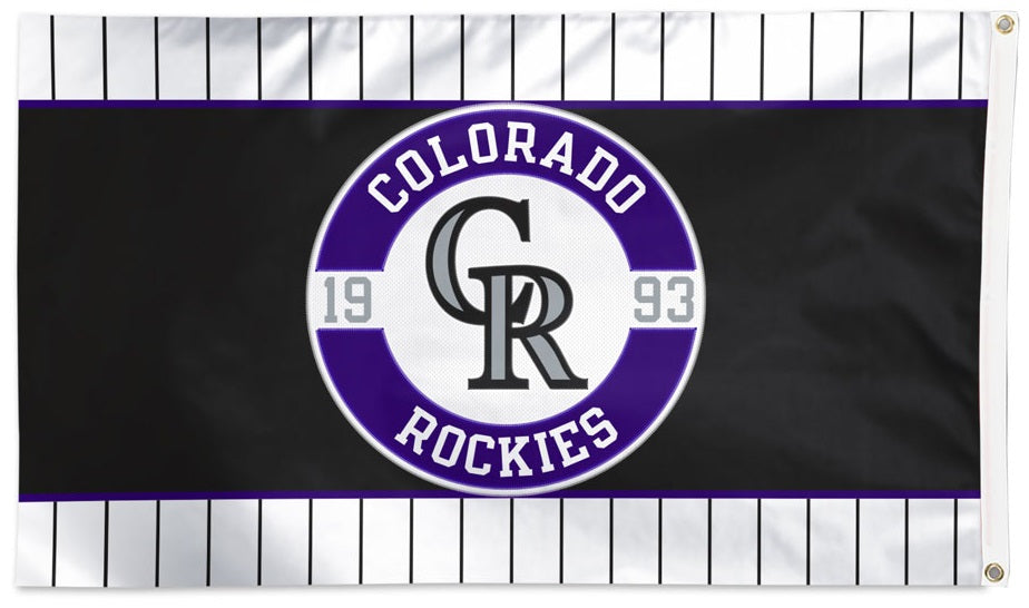 Colorado Rockies Embroidered Flag 2 Sided 3x5 heartlandflags