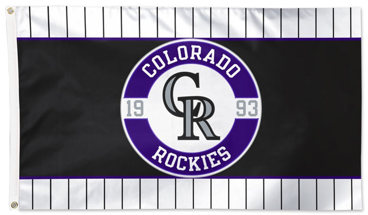 Colorado Rockies Embroidered Flag 2 Sided 3x5 heartlandflags