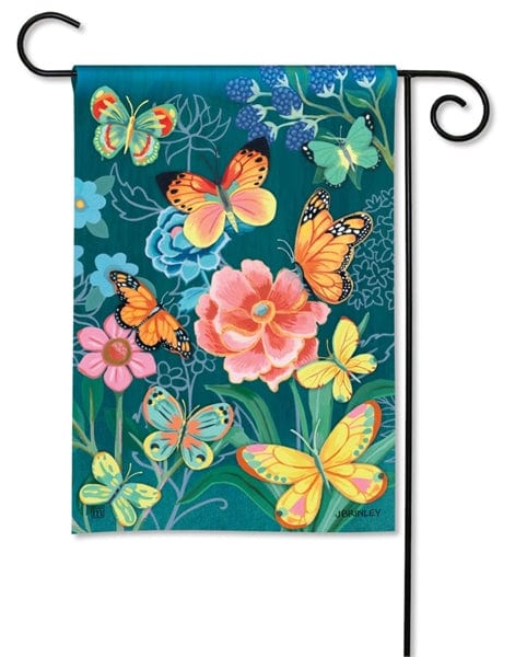 Colorful Butterflies Garden Flag 2 Sided heartlandflags