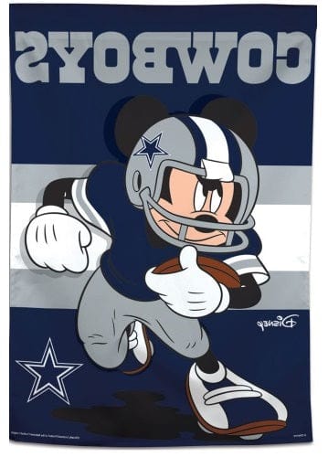 Dallas Cowboys Banner Mickey Mouse Football House Flag heartlandflags