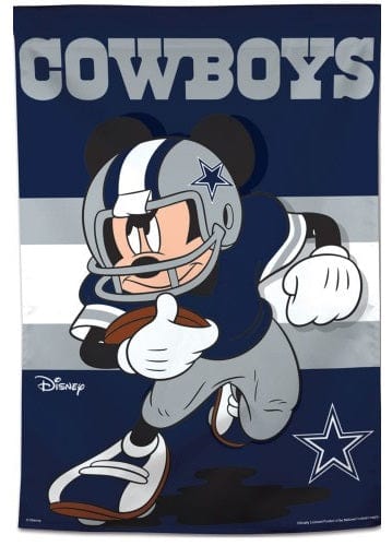 Dallas Cowboys Banner Mickey Mouse Football House Flag heartlandflags