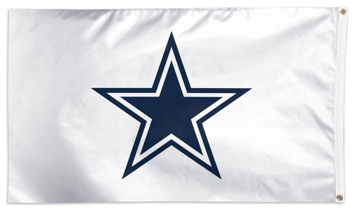 Dallas Cowboys Flag 3x5 Logo White heartlandflags