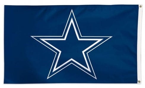 Dallas Cowboys Flag 3x5 Navy Logo heartlandflags