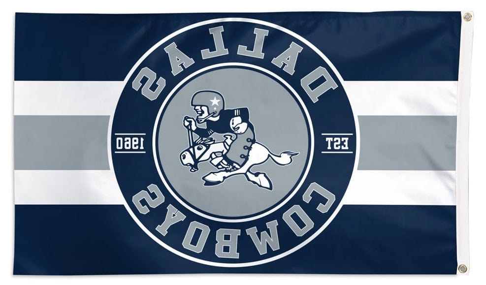 Dallas Cowboys Flag 3x5 Throwback Logo heartlandflags