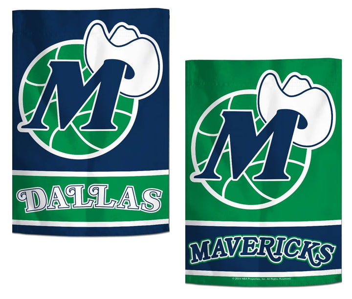 Dallas Mavericks Garden Flag 2 Sided Retro Logo heartlandflags