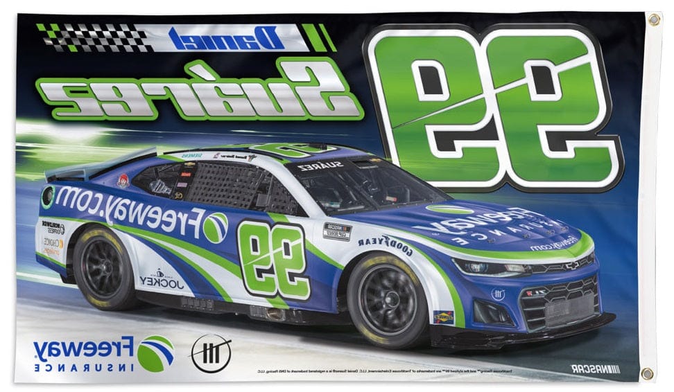 Daniel Suarez Flag 3x5 Freeway Insurance Car 2024 heartlandflags