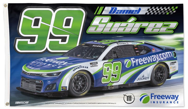 Daniel Suarez Flag 3x5 Freeway Insurance Car 2024 heartlandflags