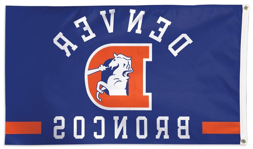 Denver Broncos Flag 3x5 Classic Logo heartlandflags