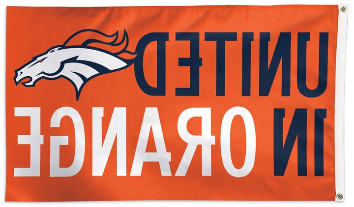 Denver Broncos Flag 3x5 United In Orange heartlandflags