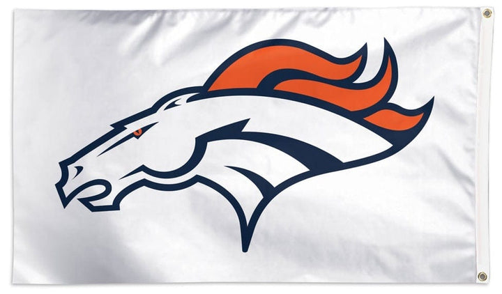 Denver Broncos Flag 3x5 White heartlandflags