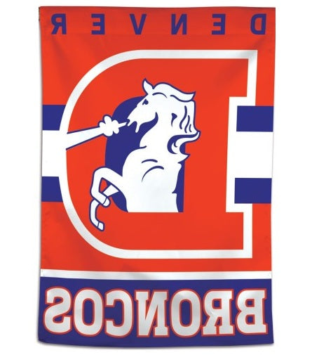 Denver Broncos Flag Retro Logo Banner heartlandflags