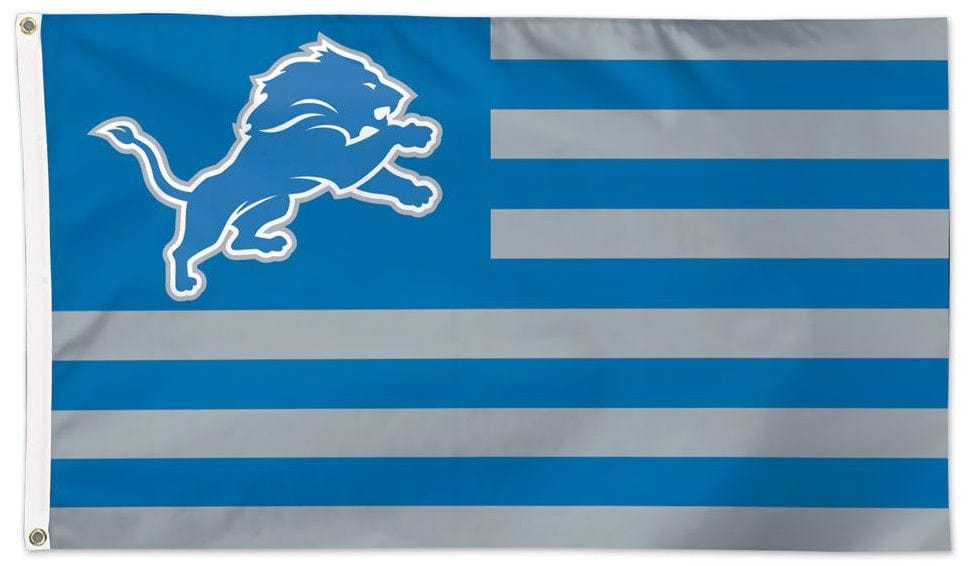 Detroit Lions Flag 3x5 Patriotic Americana heartlandflags