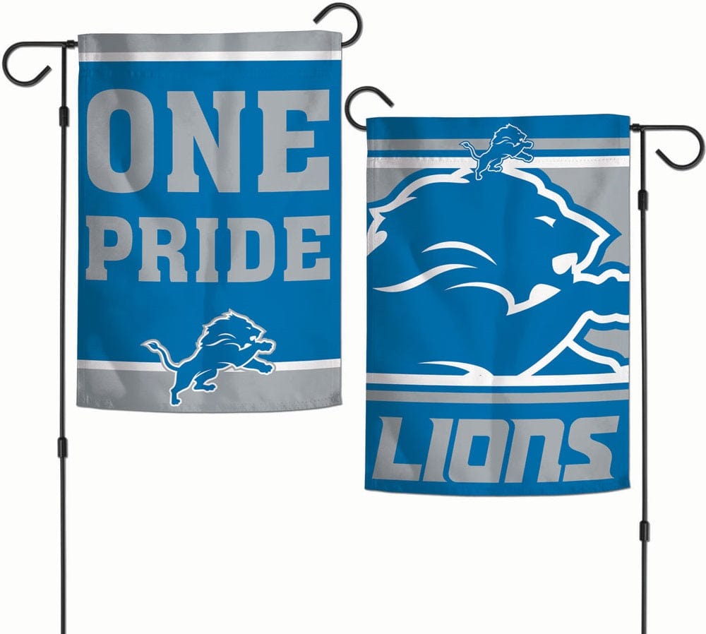 Detroit Lions Garden Flag 2 Sided One Pride Slogan heartlandflags