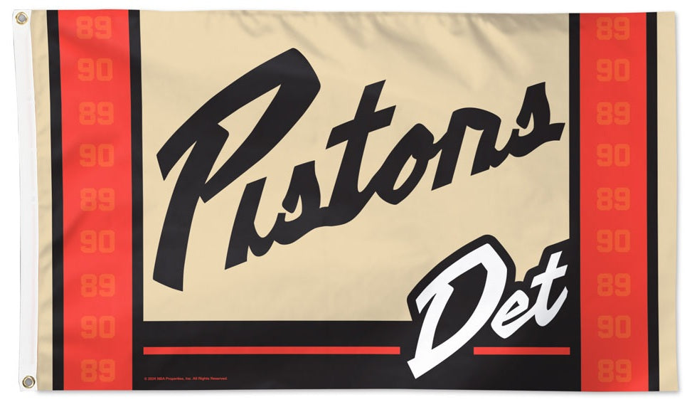 Detroit Pistons City Edition Flag 3x5 heartlandflags