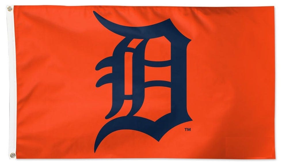 Detroit Tigers Flag 3x5 Orange 2 Sided heartlandflags