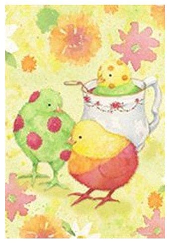 Dipped Chicks Easter Banner 2 Sided House Flag heartlandflags