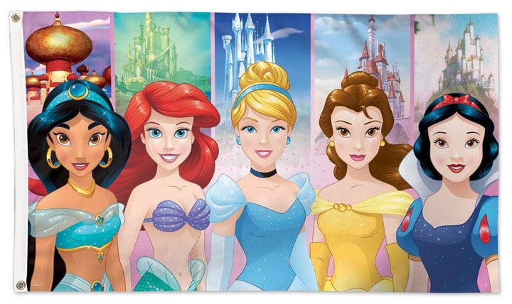 Disney Princesses Flag 3x5 Arial Belle Snow White heartlandflags