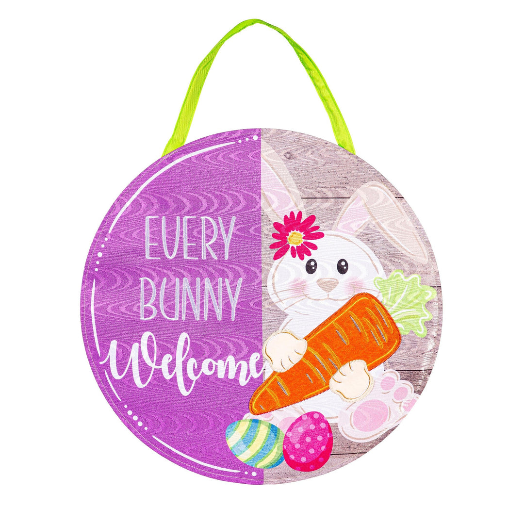 Easter Every Bunny Welcome Door Decoration heartlandflags