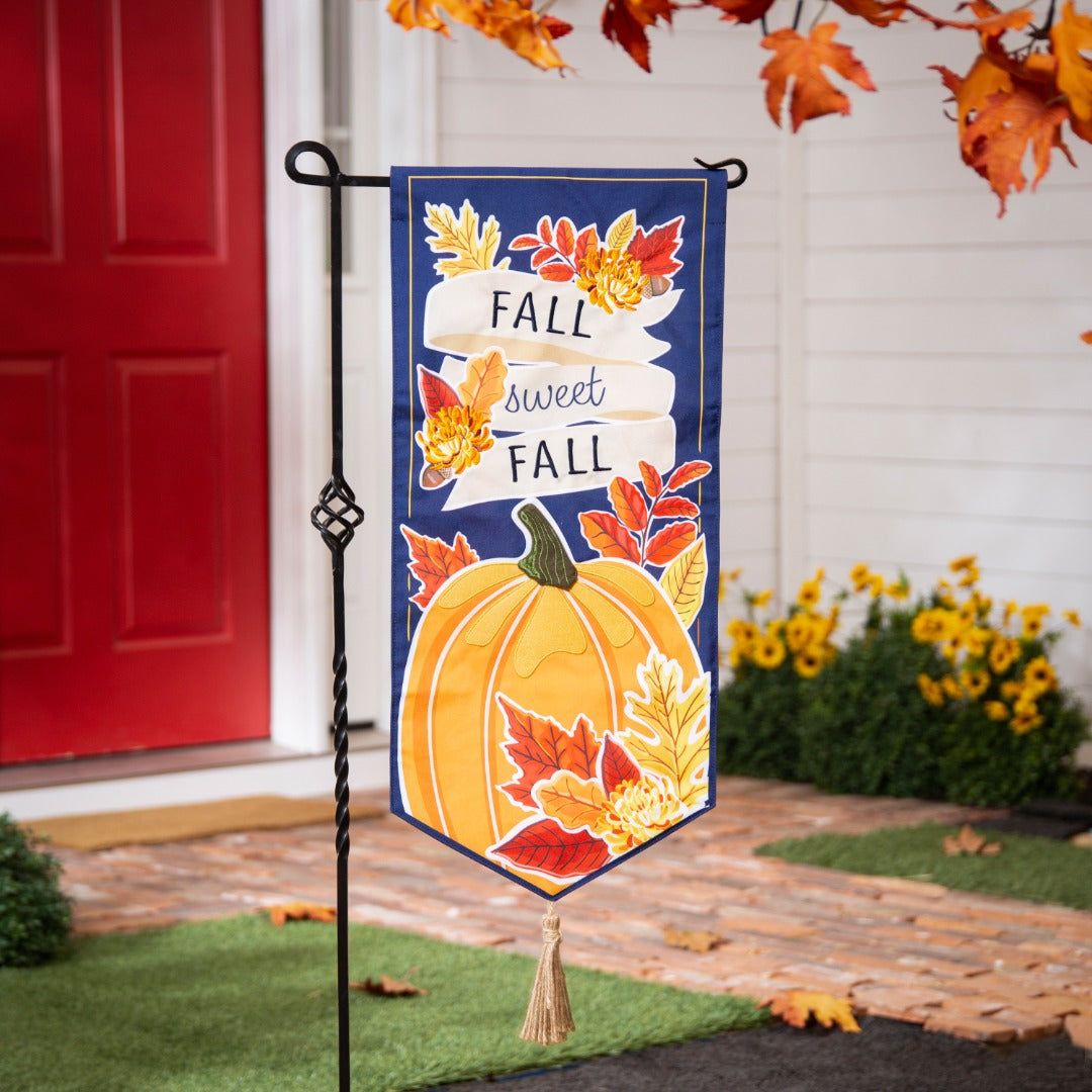 Fall Sweet Fall Long Garden Flag 2 Sided heartlandflags