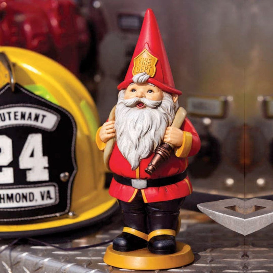 Fireman Inspirational Gnome Garden Statue heartlandflags