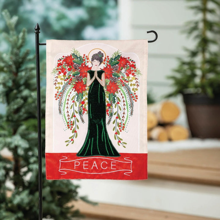 Floral Angel Garden Flag 2 Sided heartlandflags