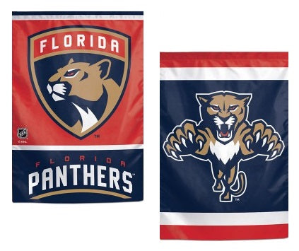 Florida Panthers Garden Flag 2 Sided Logo heartlandflags