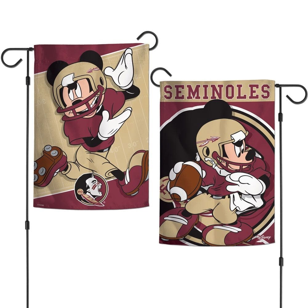 Florida State Seminoles Garden Flag 2 Sided Mickey Mouse heartlandflags